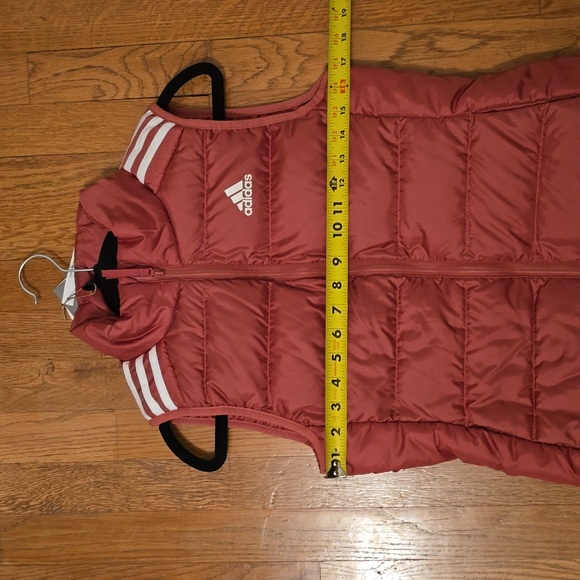ADIDAS BRAND SIGNATURE WOMEN'S "WONDER RED" PUFFER DOWN VEST SIZE XS - Picture 11 of 16